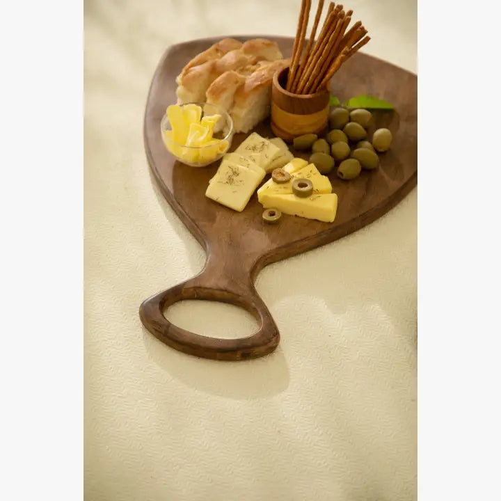 Tabla de cortar y servir de madera de mango Laimai