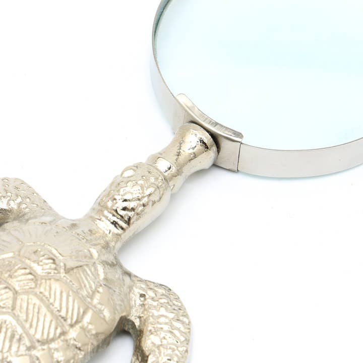 Tortoise Handle Magnifying Glass |  Aluminum Design