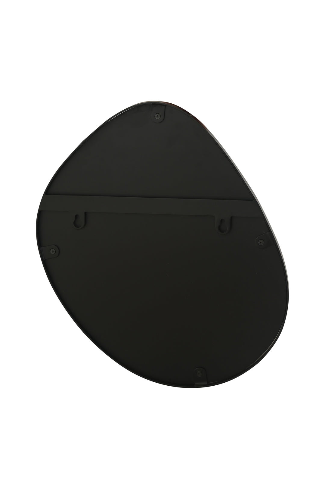 Organic Pebble Black Wall Mirror Modern Decorative Accent