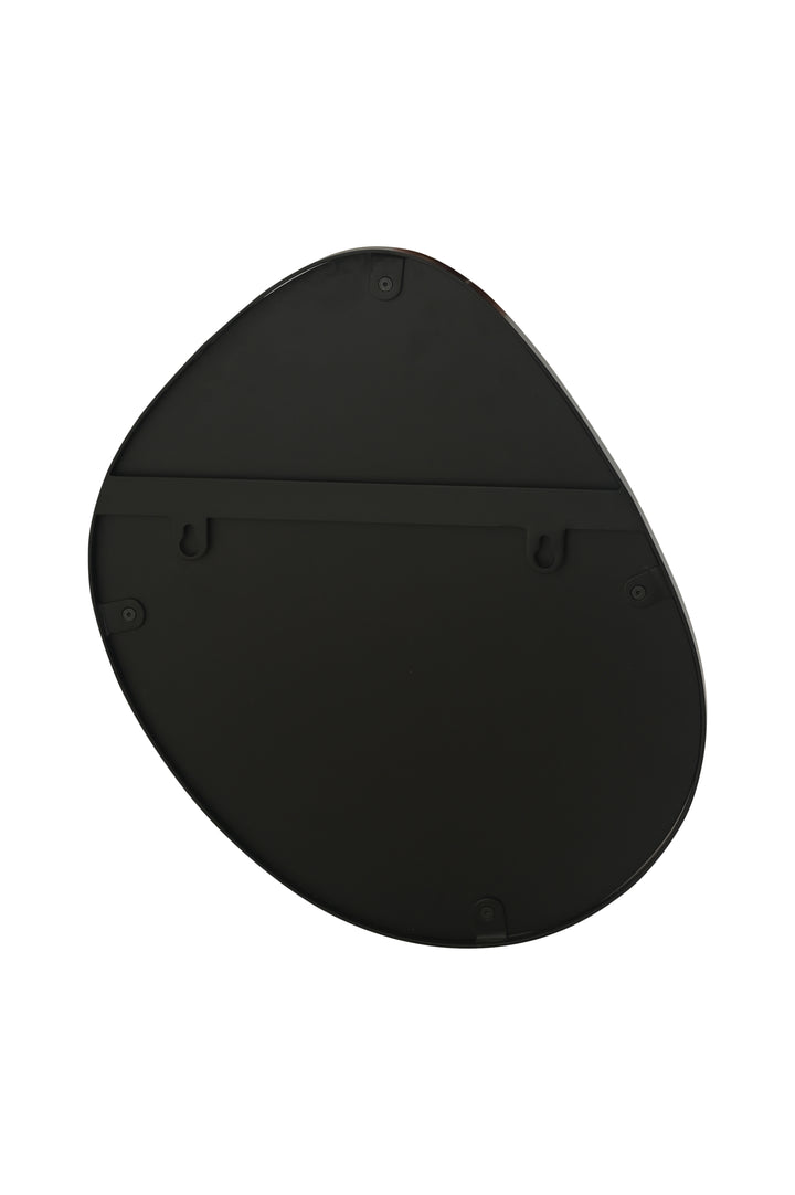 Organic Pebble Black Wall Mirror Modern Decorative Accent