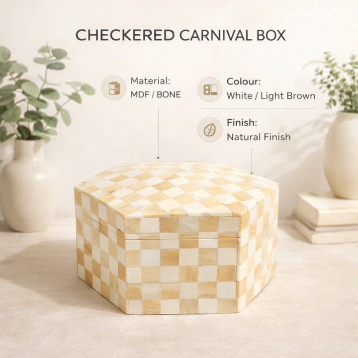 Checkered Carnival Pattern Box