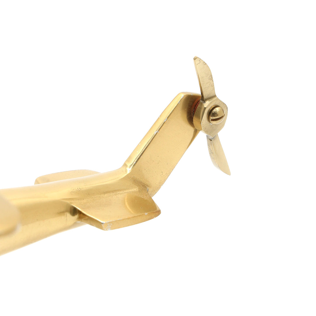 Classic Aircraft Helicopter Desk Décor |  Aluminium Finish | Gold