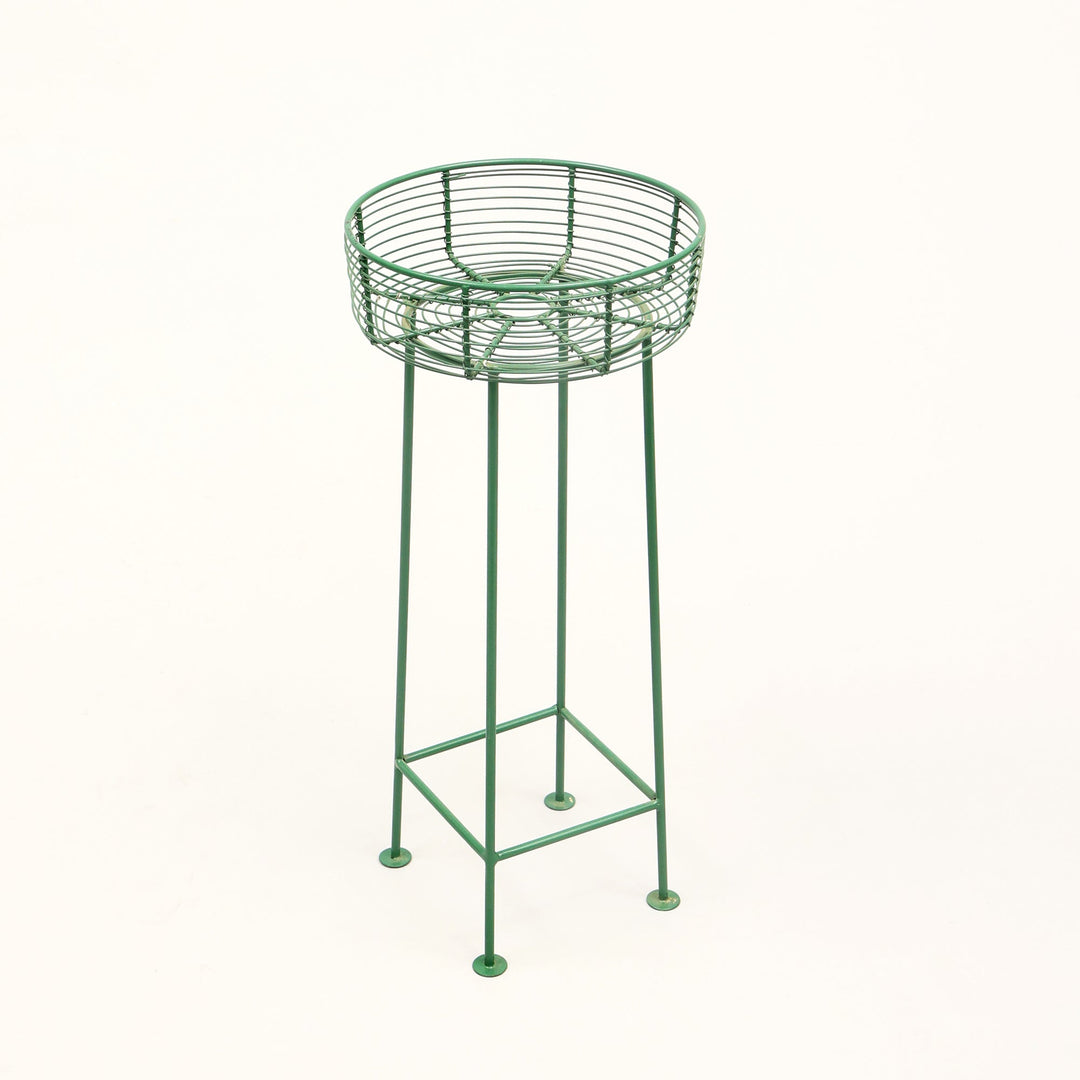 Green Round Planters Set of 2 – Decorative Garden & Indoor Plant Pots