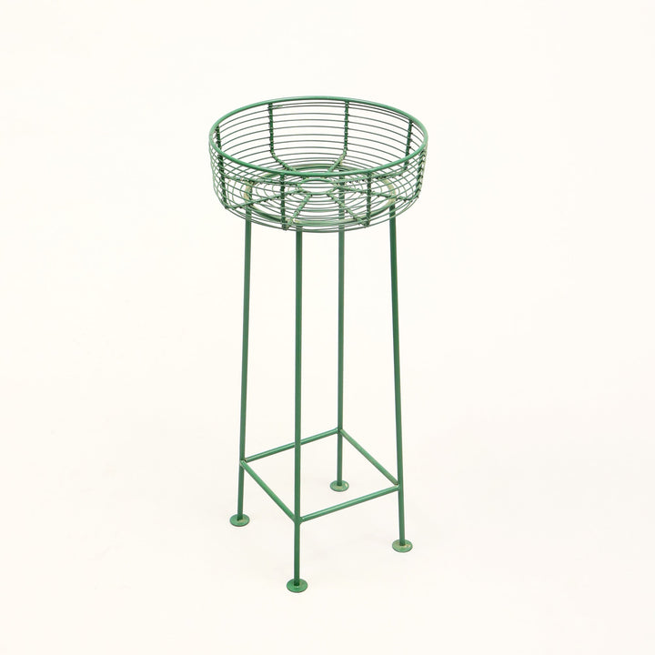 Green Round Planters Set of 2 – Decorative Garden & Indoor Plant Pots