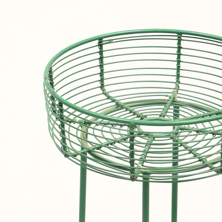 Green Round Planters Set of 2 – Decorative Garden & Indoor Plant Pots