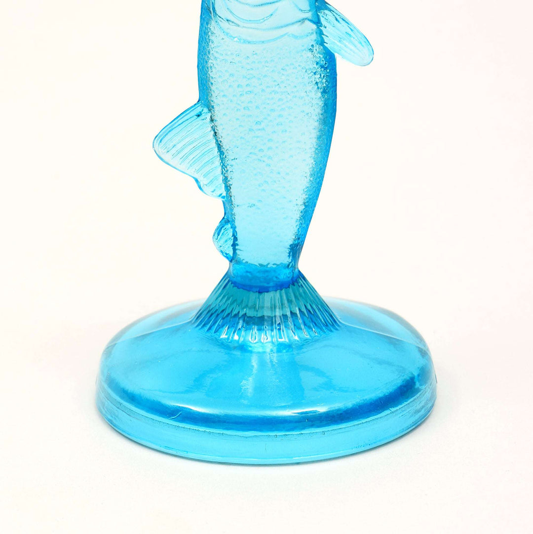Fish Candle Holder in Light Blue – Nautical Coastal Home Decor