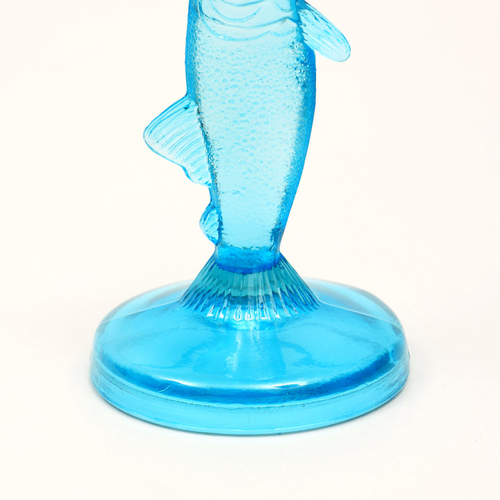 Fish Candle Holder in Light Blue – Nautical Coastal Home Decor