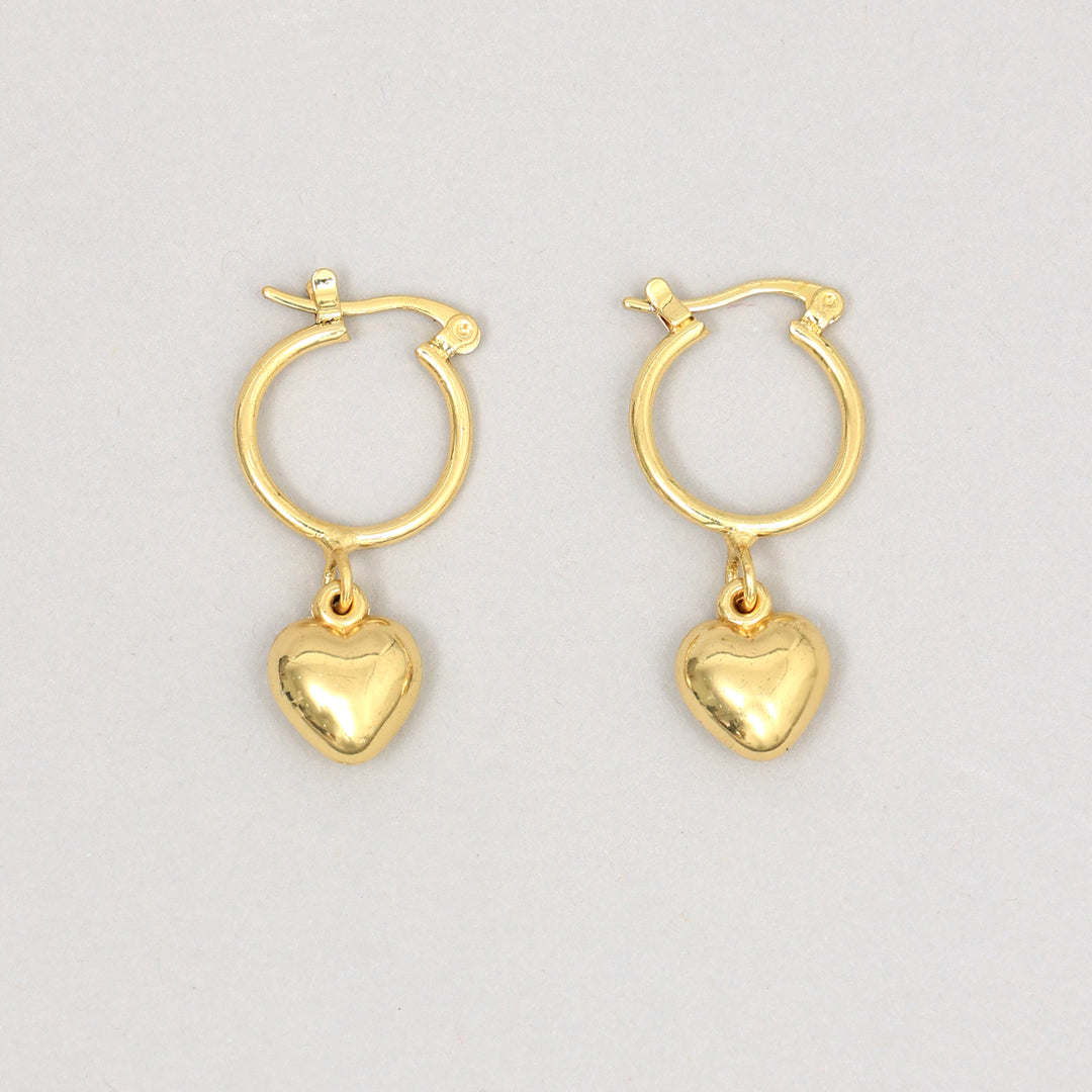 Romantic Heart Dangle Earrings