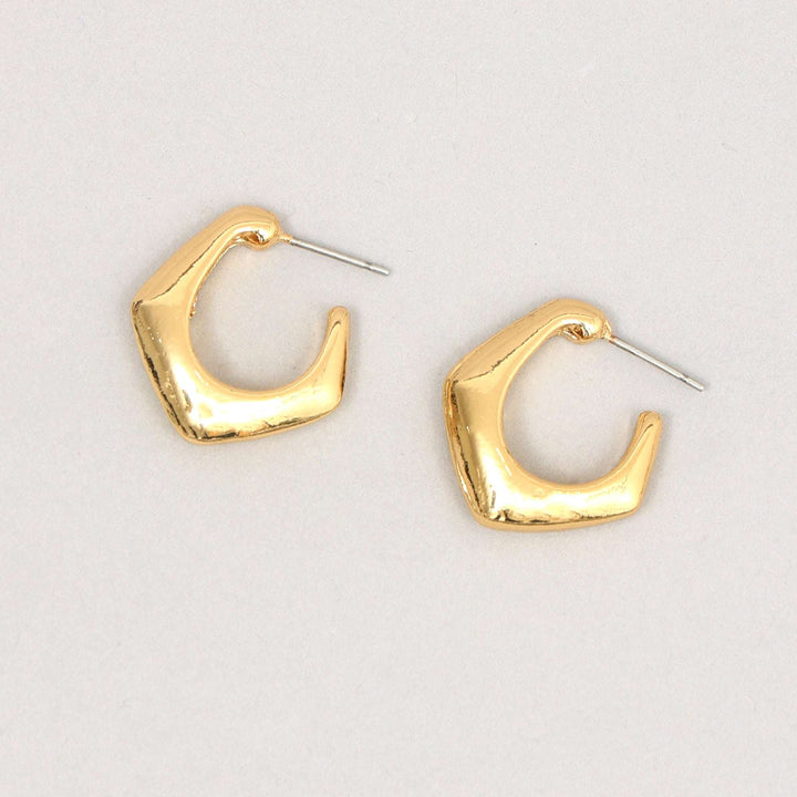 Gold Plated Designer Hoop Earrings