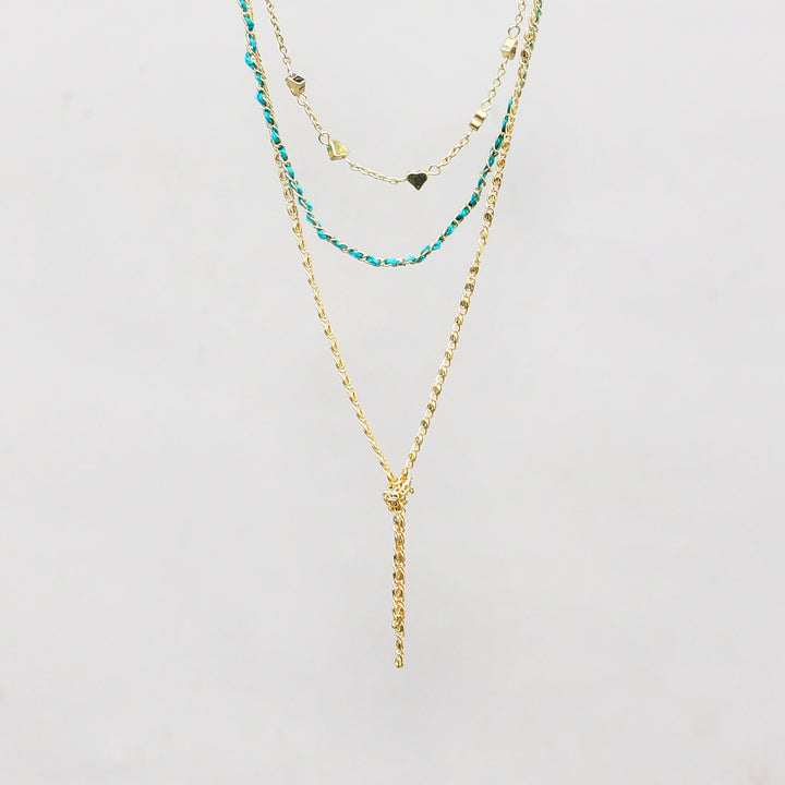 Boho Gold Knot Chain Necklace