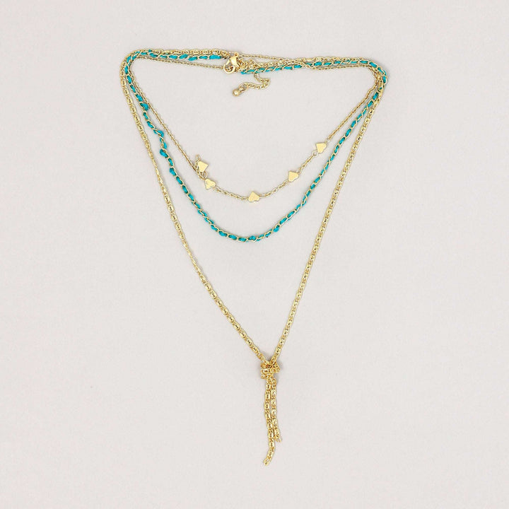 Boho Gold Knot Chain Necklace
