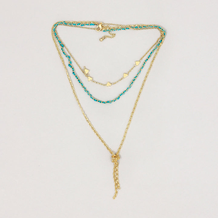 Boho Gold Knot Chain Necklace