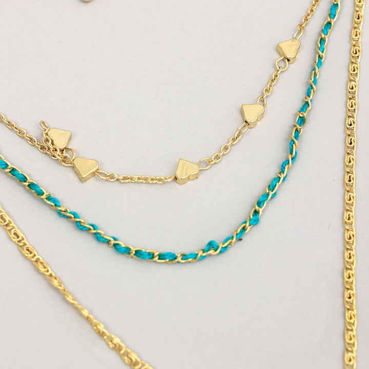 Boho Gold Knot Chain Necklace