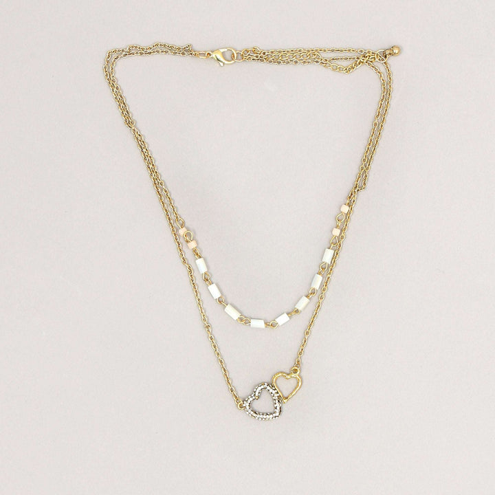 Double Heart Layered Chain