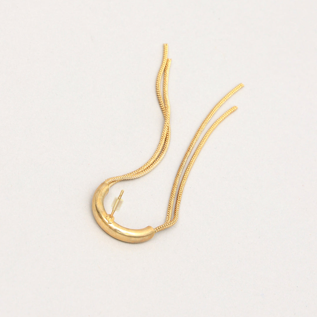 Gold Chain Tassel Earrings