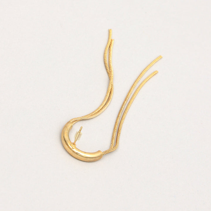 Gold Chain Tassel Earrings