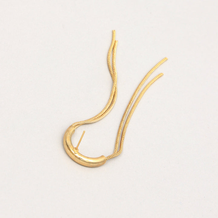 Gold Chain Tassel Earrings