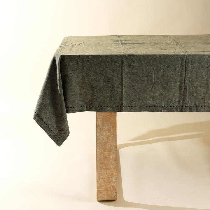 Grande tovaglia in cotone/lino - verde