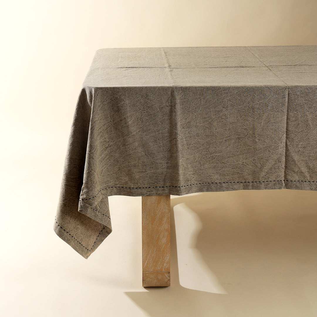 Grande tovaglia in cotone/lino - beige