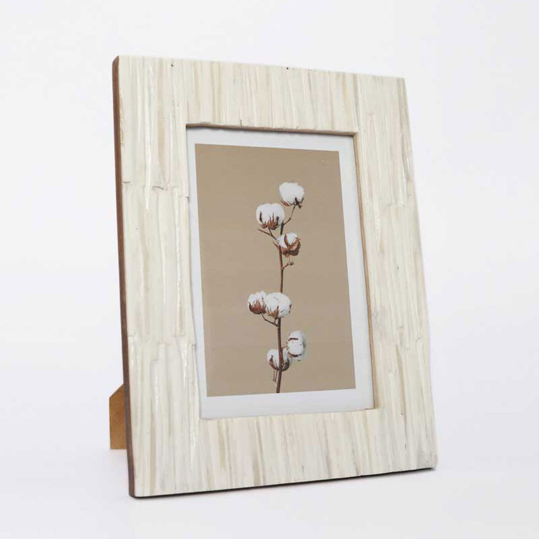 GEHOUWEN FOTOFRAME / IVOORBOT / 5X7 / 4 STUKS PER BINNENVERPAKKING / MOQ - 4 STUKS