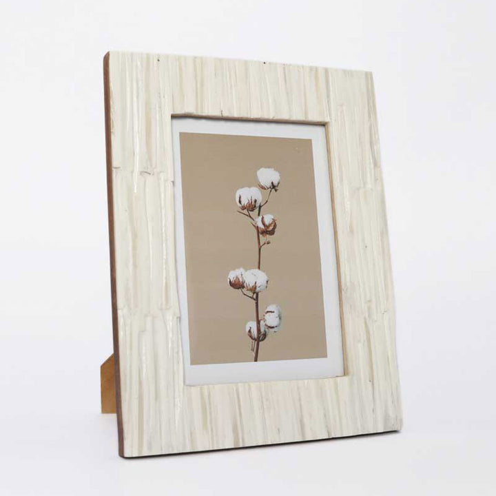 GEHOUWEN FOTOFRAME / IVOORBOT / 5X7 / 4 STUKS PER BINNENVERPAKKING / MOQ - 4 STUKS