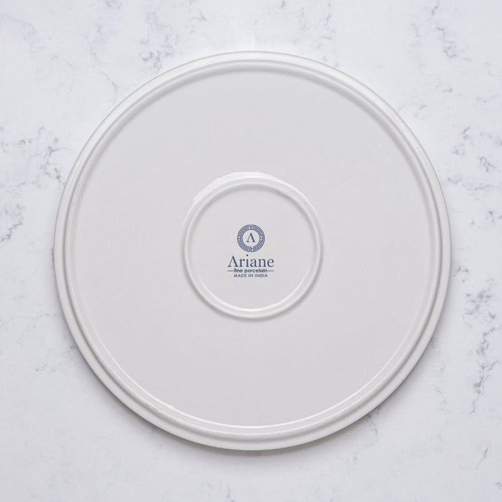Paros Shell Sand Short Rim Stackable Porcelain Plate 21 cm – Set of 4 | Fine Porcelain Dinner Plate