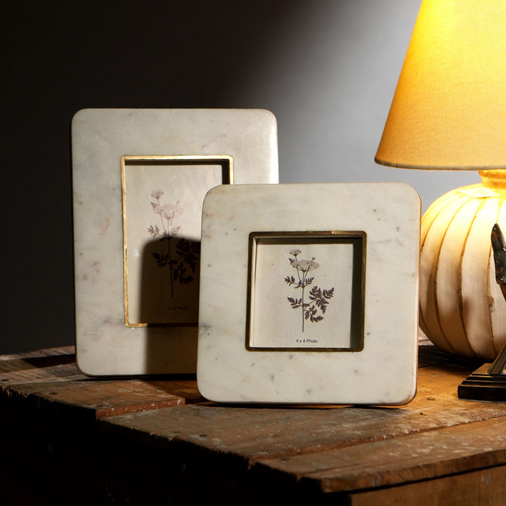 Shabby Chic verweerde fotolijst 4 x 4