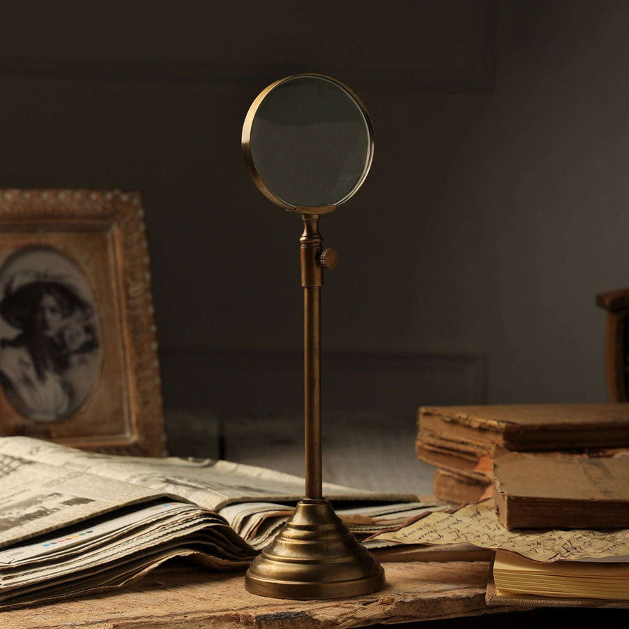 Campagna Vintage Gold Standing Desk Magnifier