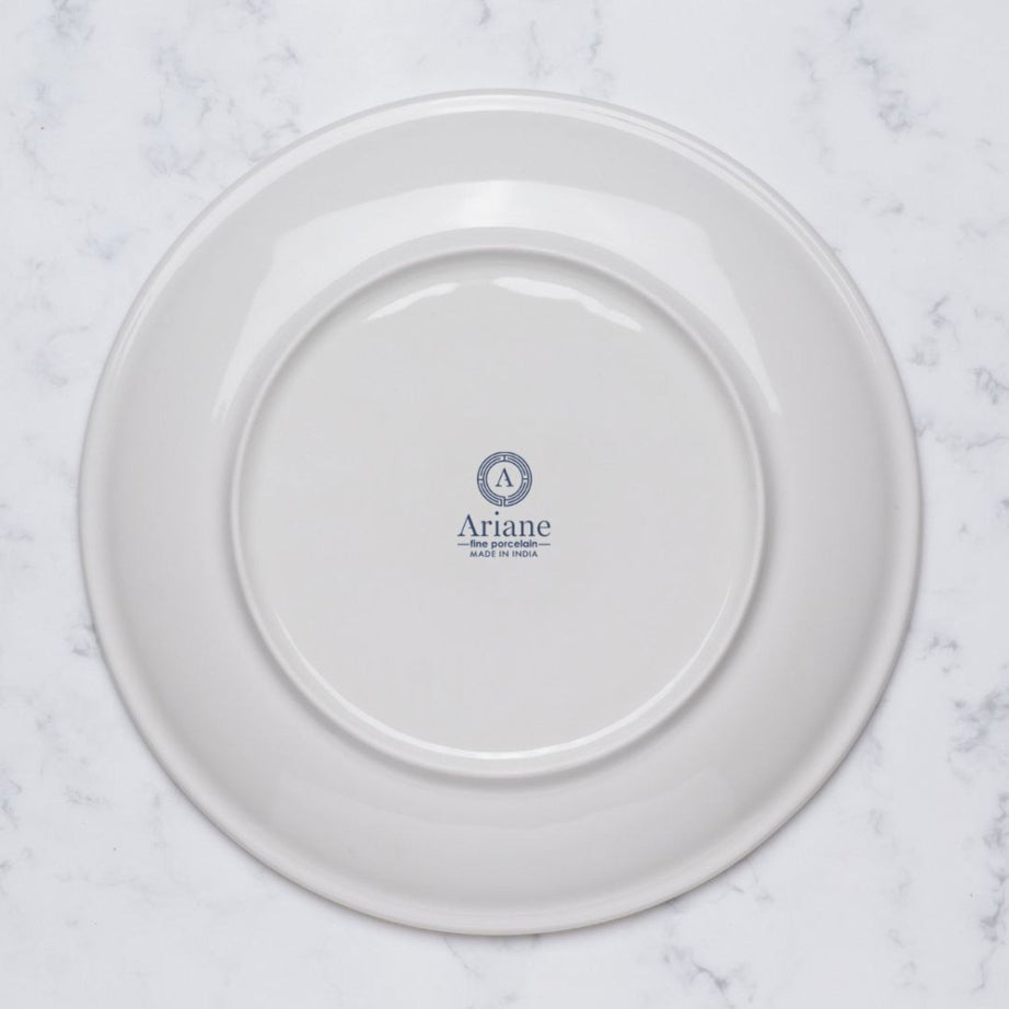 Paros Shell Sand Round Rimless Porcelain Plate 24cm – Set of 6 | Professional Hospitality Tableware