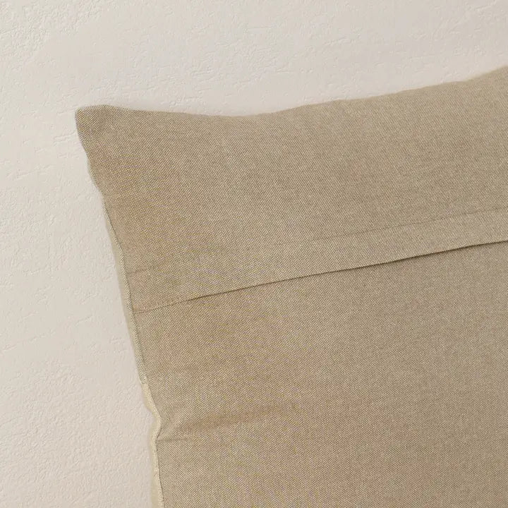 Chambray Patchwork Cushion Cover – Elegant Textured Home Décor Accent