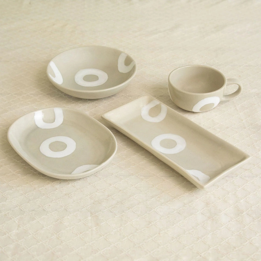 GEO CERAMIC BREAKFAST SET