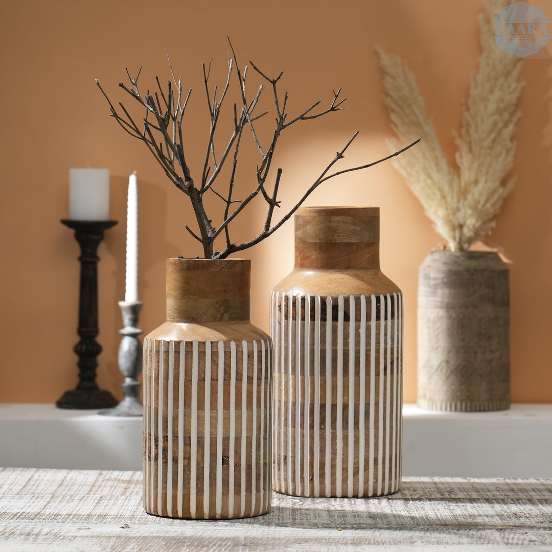 Jack Vase – Natural & White Matte Finish