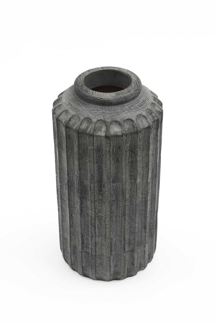Sophisticated Wooden Vase – Timeless Elegance for Your Décor - 2808-33CR