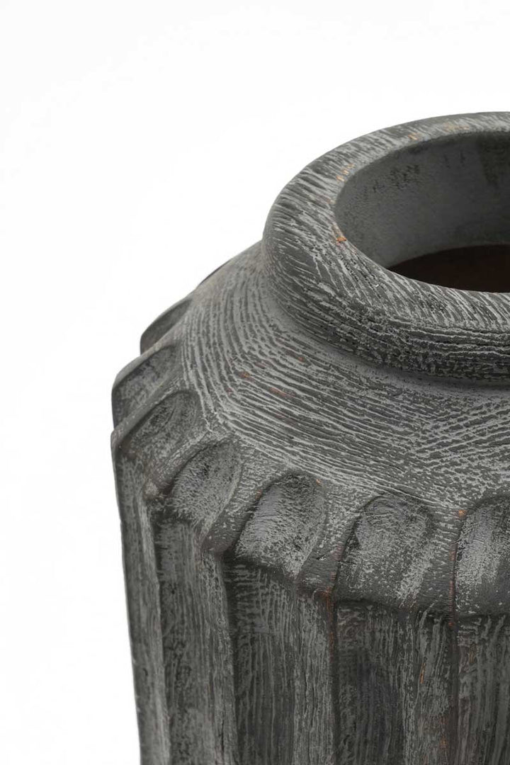 Sophisticated Wooden Vase – Timeless Elegance for Your Décor - 2808-33CR