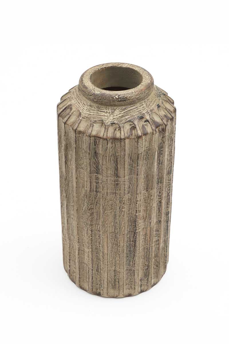 Sophisticated Wooden Vase – Timeless Elegance for Your Décor - 2808-33SO