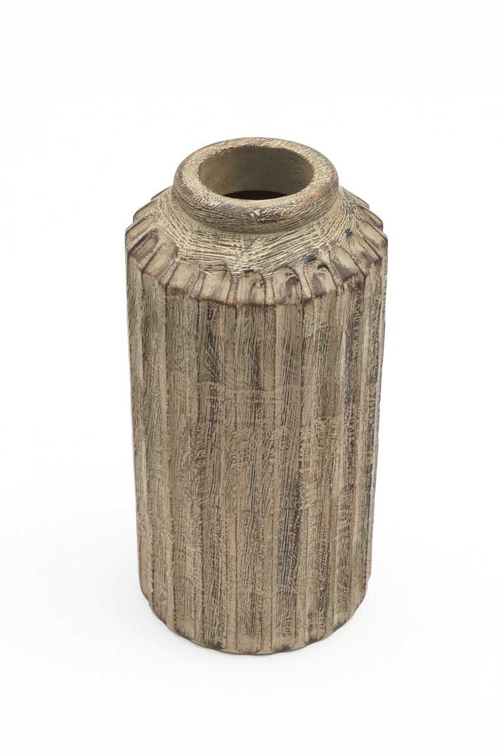Sophisticated Wooden Vase – Timeless Elegance for Your Décor - 2808-33SO