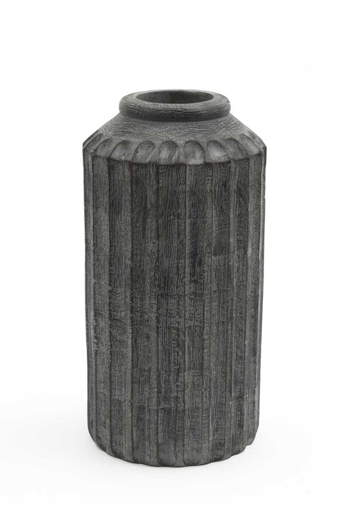 Sophisticated Wooden Vase – Timeless Elegance for Your Décor - 2808-34CR