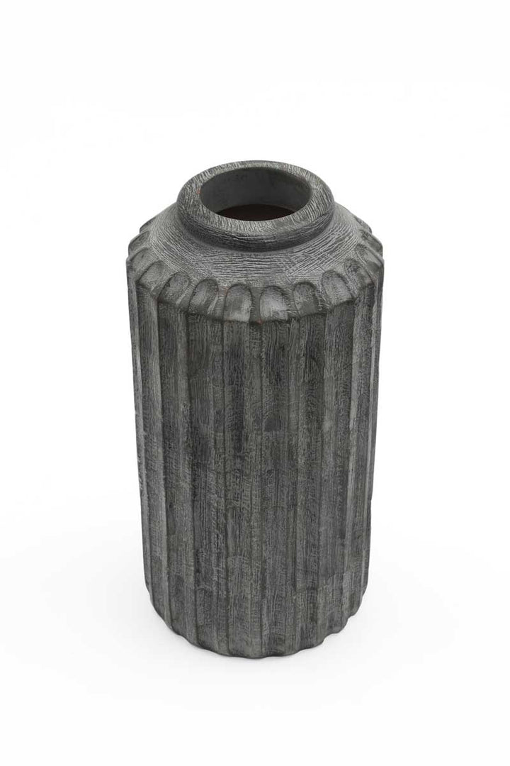 Sophisticated Wooden Vase – Timeless Elegance for Your Décor - 2808-34CR