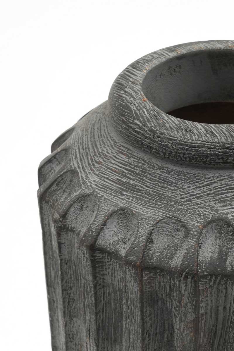 Sophisticated Wooden Vase – Timeless Elegance for Your Décor - 2808-34CR