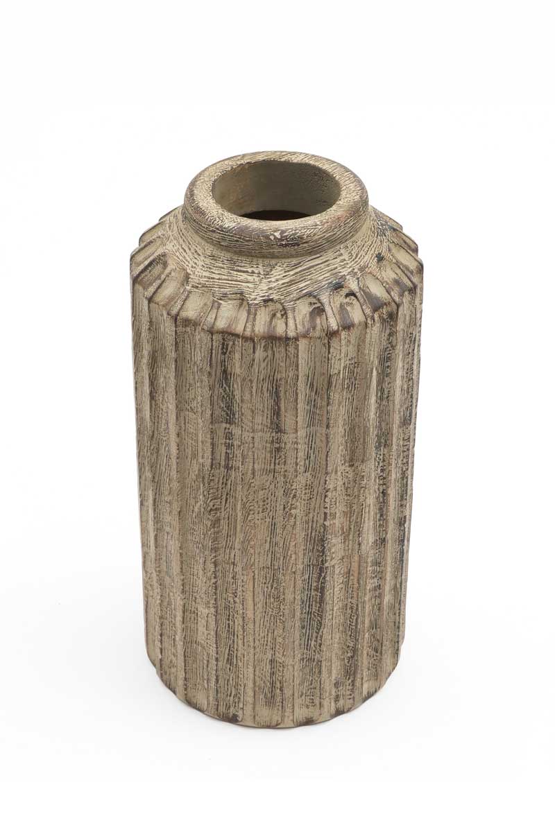 Sophisticated Wooden Vase – Timeless Elegance for Your Décor - 2808-34SO