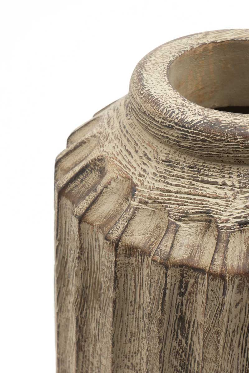 Sophisticated Wooden Vase – Timeless Elegance for Your Décor - 2808-34SO