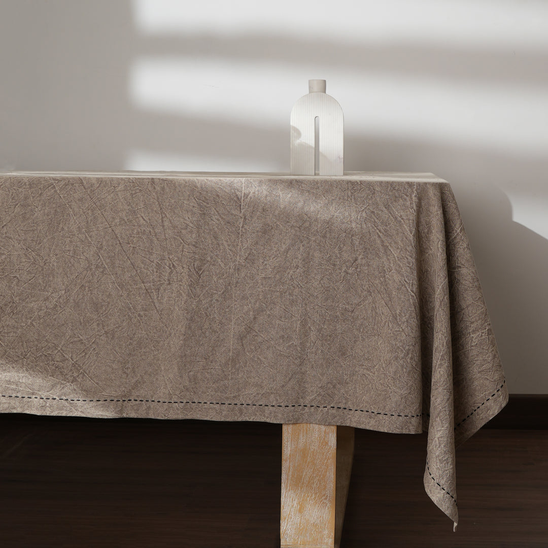 Cotton/Linen Table Cloth - Medium - Beige