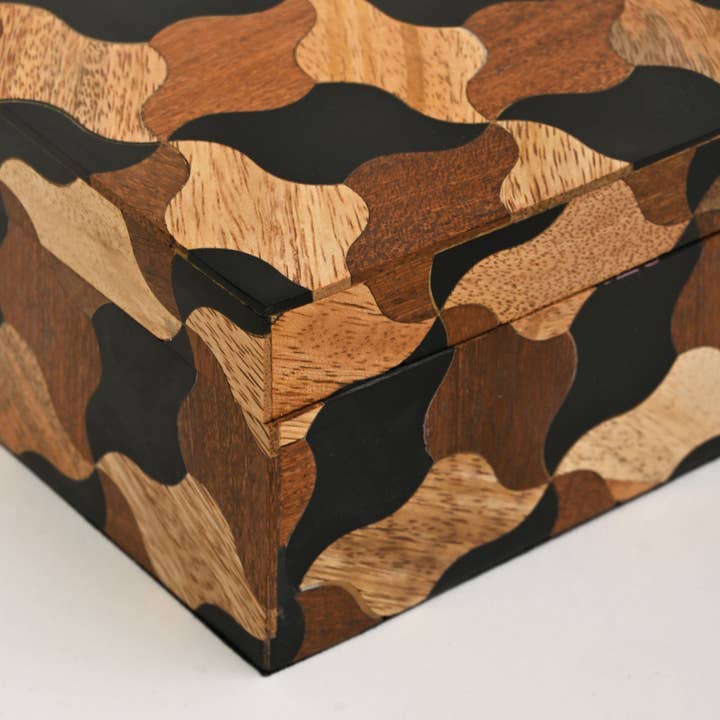 Mosaic Wooden Box – Set of 3