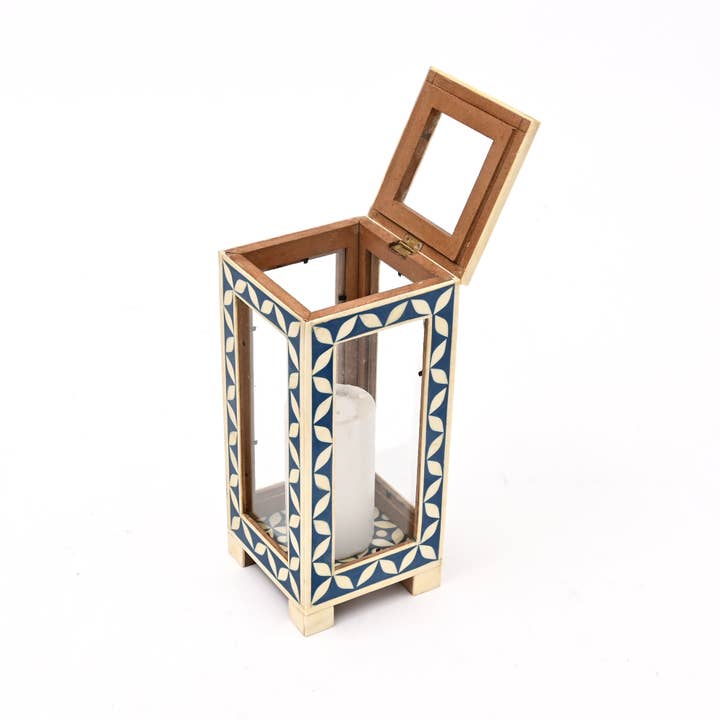 Moroccan Metal Lantern | Decorative Candle Holder | Ambient Indoor/Outdoor Light | Boho & Rustic Home Decor