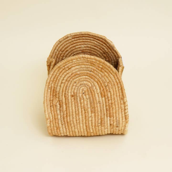 Handmade Jute Storage Basket – Natural Light Brown Organizer
