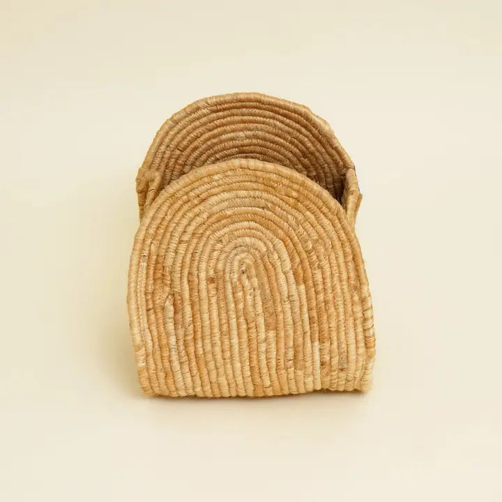 Handmade Jute Storage Basket – Natural Light Brown Organizer