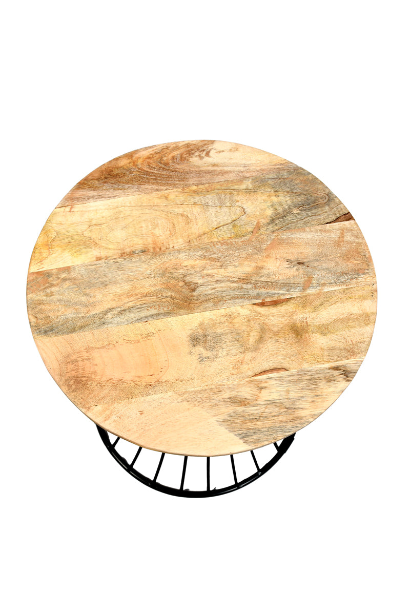 Iron Wired Drum Stool – Industrial Chic with Modern Appeal