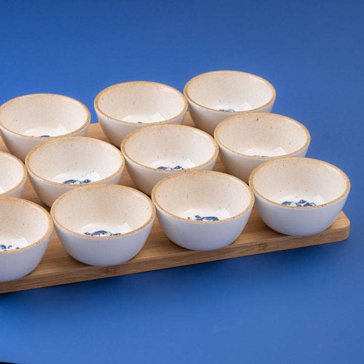 Cruise Amalfi Porcelain Bowl with Foot 12cm – Set of 12 | Professional Hospitality Serving Bowl