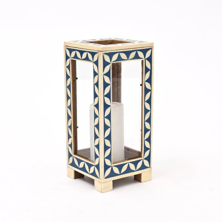 Moroccan Metal Lantern | Decorative Candle Holder | Ambient Indoor/Outdoor Light | Boho & Rustic Home Decor