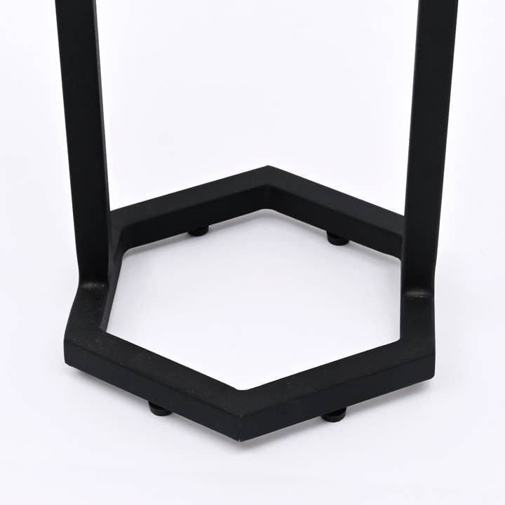 Hexaognal Marble Table  Small Set of 2